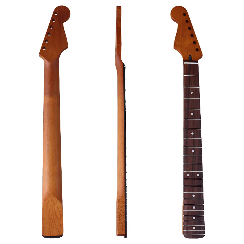 

Left-hand 6-string 22-fret Roasted maple rosewood fingerboard matte 5.6cm wide electric guitar neck instrument accessories