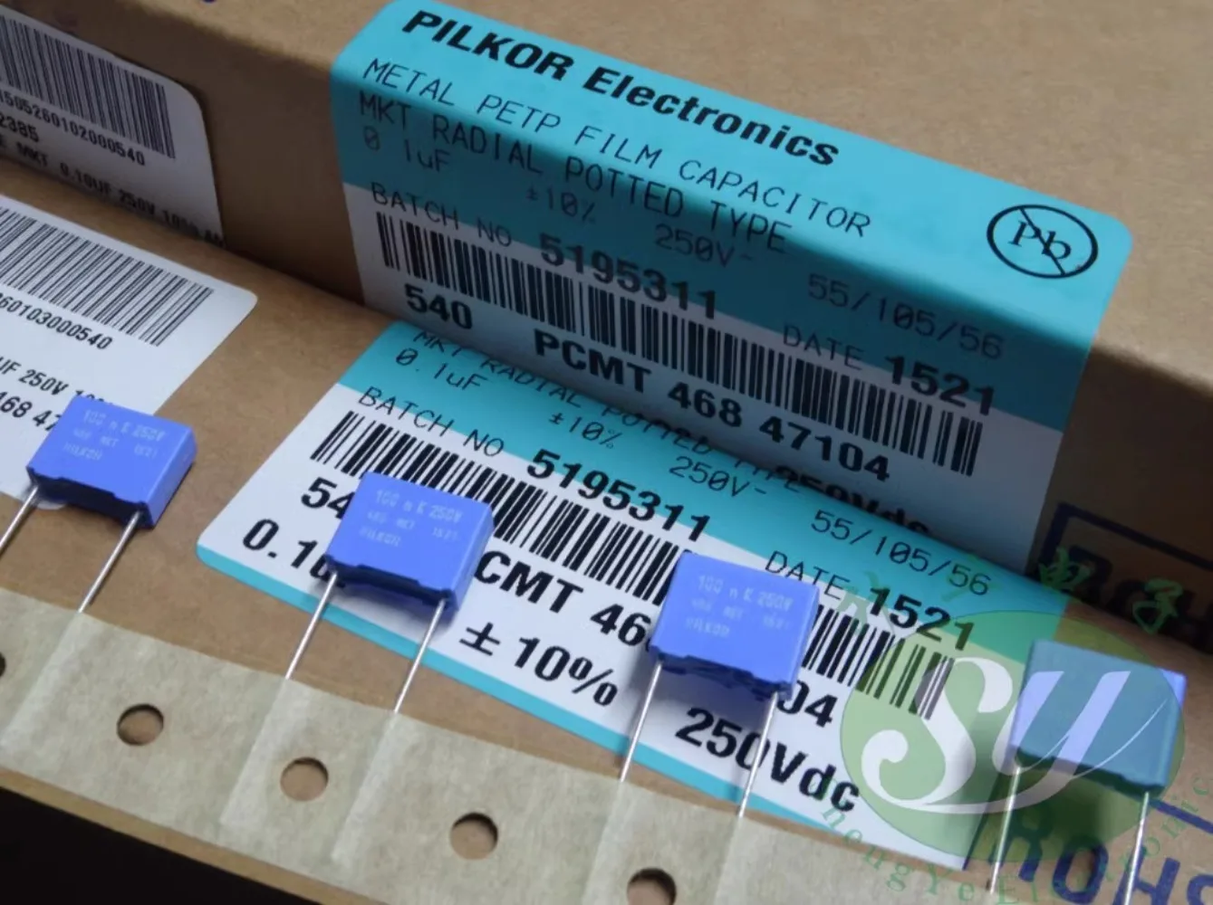 

20PCS MKT 0.1uf/250v 100nf u1 104 New film capacitor 10MM