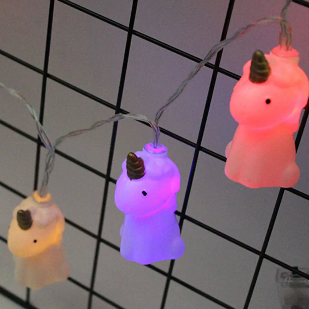 

Гирлянда-единорог, разноцветная, 1,5 метра, 10 светодиодов, декоративная лампа, романтическая, для дома, праздников и вечеринок