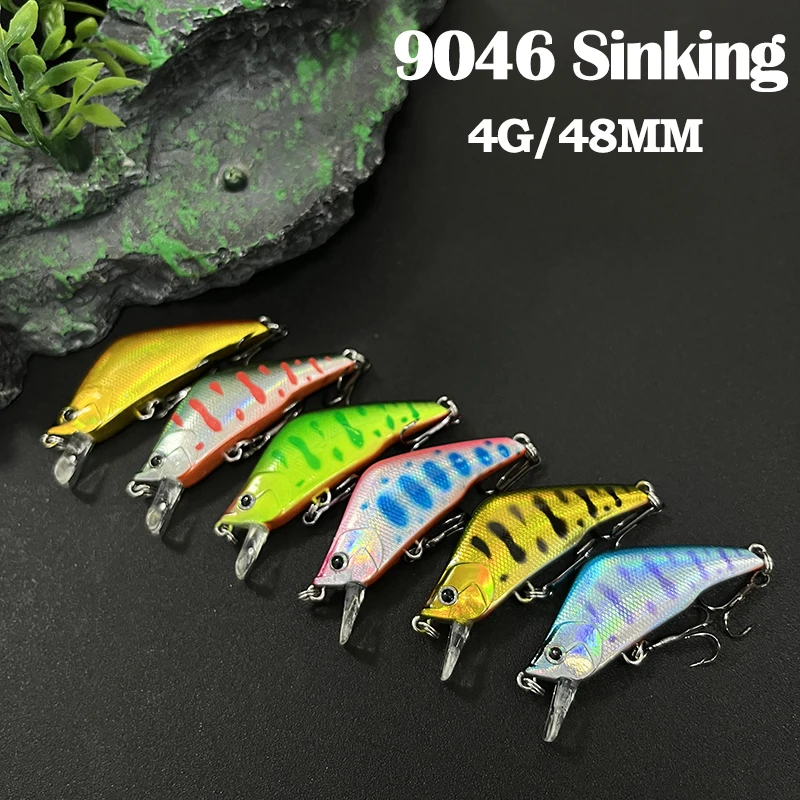 

Sinking Minnow Fishing Lures 45mm 3.8g Small Trolling Wobblers Swimbait Japanese Trout Carp Artificial Hard Bait Fishing Tackle