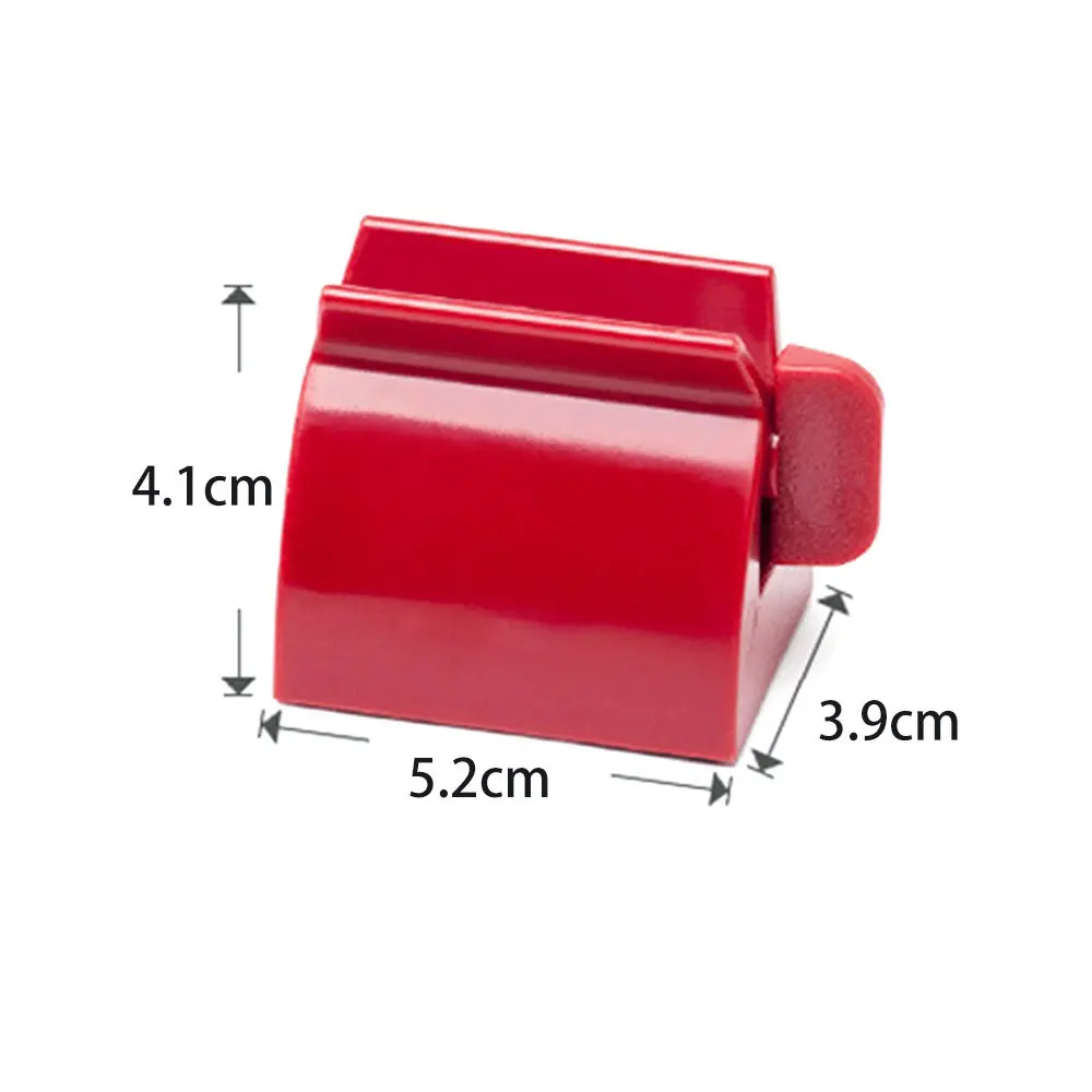 1pcs White/Red Rolling Toothpaste Tube Squeezer ABS Toothpaste Cosmetic Seat Dispenser Holder Stand Bathroom Accessories