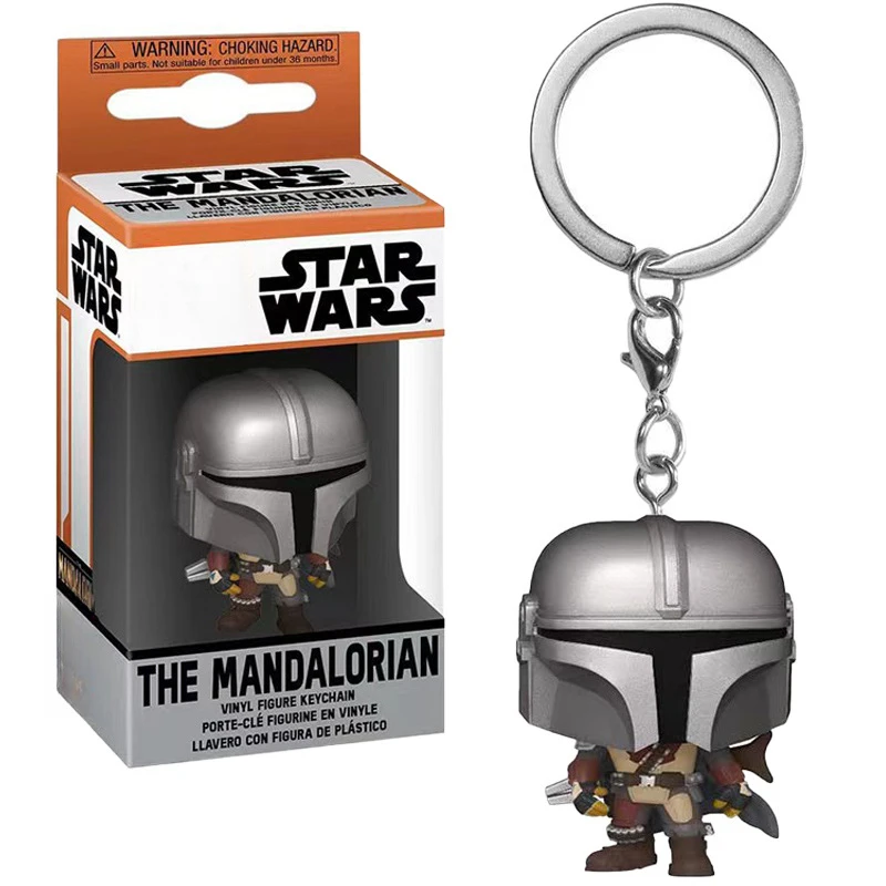 Mandalorian Yoda Darth Vicious Darth Vader Stormtrooper Luke Keychain Action Figurine Desk Anime Model Toys Figures Gift