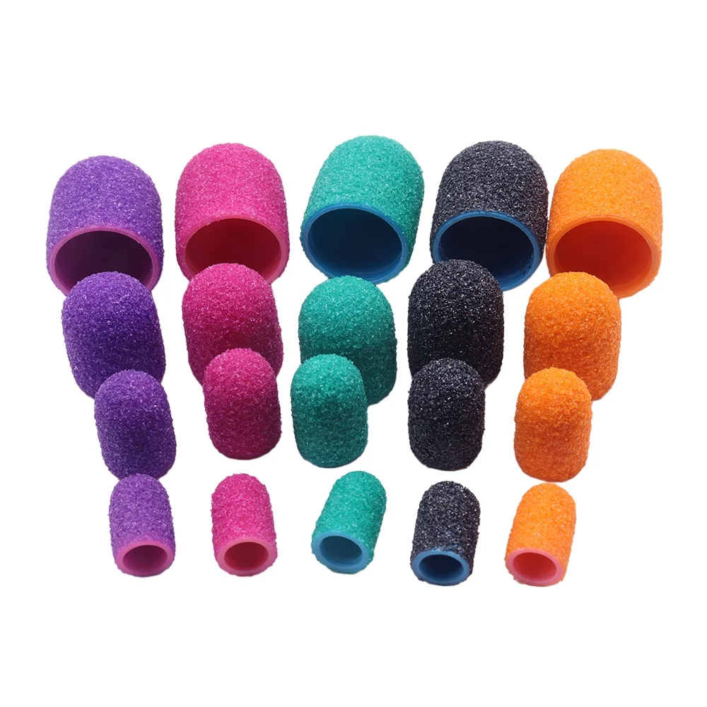 50pcs Pedicure Care Sanding Caps Mandrel Pedicure Manicure Remove Dead Skin Polishing Foot Care Clean Cuticle Accessories