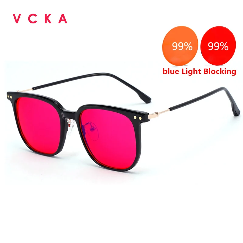 vcka-スクエア型-レディース-メンズ-赤色-オレンジ色-レンズ-反射防止ゴーグル-ゲーミング用-コンピューター用-アイウェア-99-のブルーライトカット-睡眠用メガネ