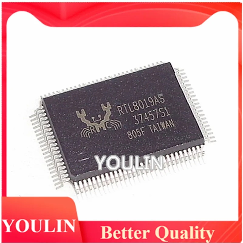 3pcs New original genuine RTL8019AS-L RTL8019AS QFP-100 Ethernet controller IC chip