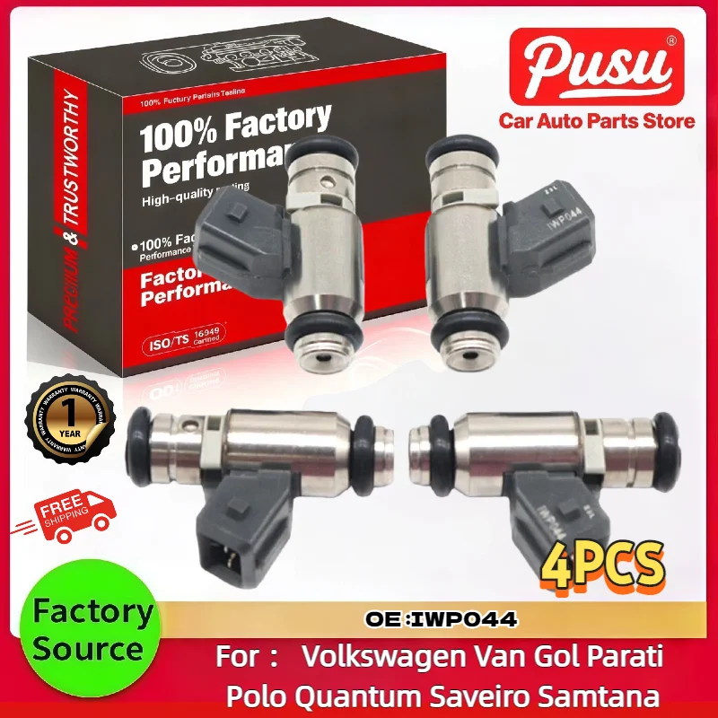 IWP-044 IWP044 150100802 4 Inyectores de Combustible para VW Derby Pointer Wagon Pickup 1.6L 1.8L 1998-2008 OEM