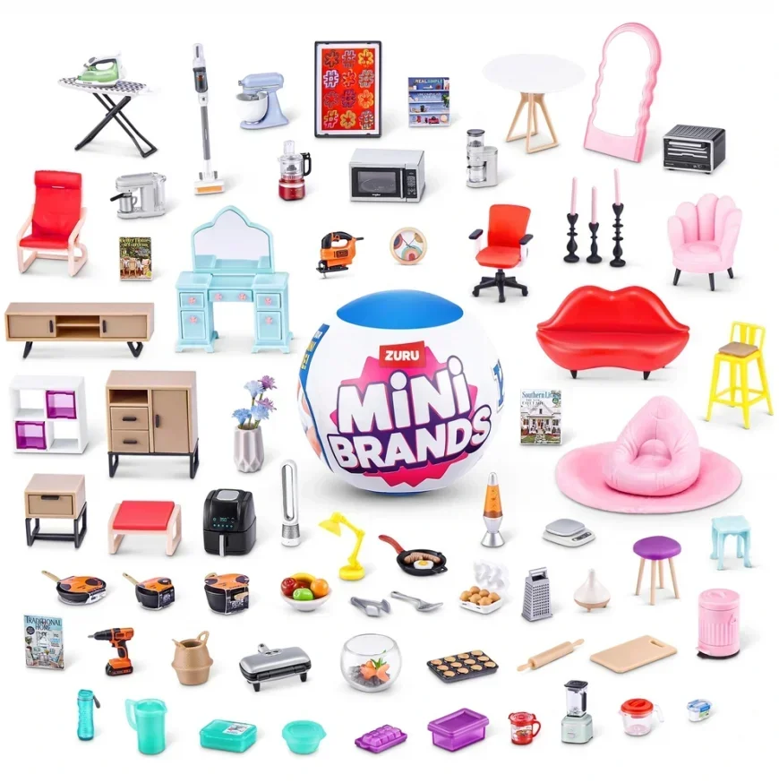 Blind Box of Real Miniature Furniture, Coleção para Casa, Mini Marcas, Mistery Box, Brinquedos Colecionáveis, Brinquedos Quentes