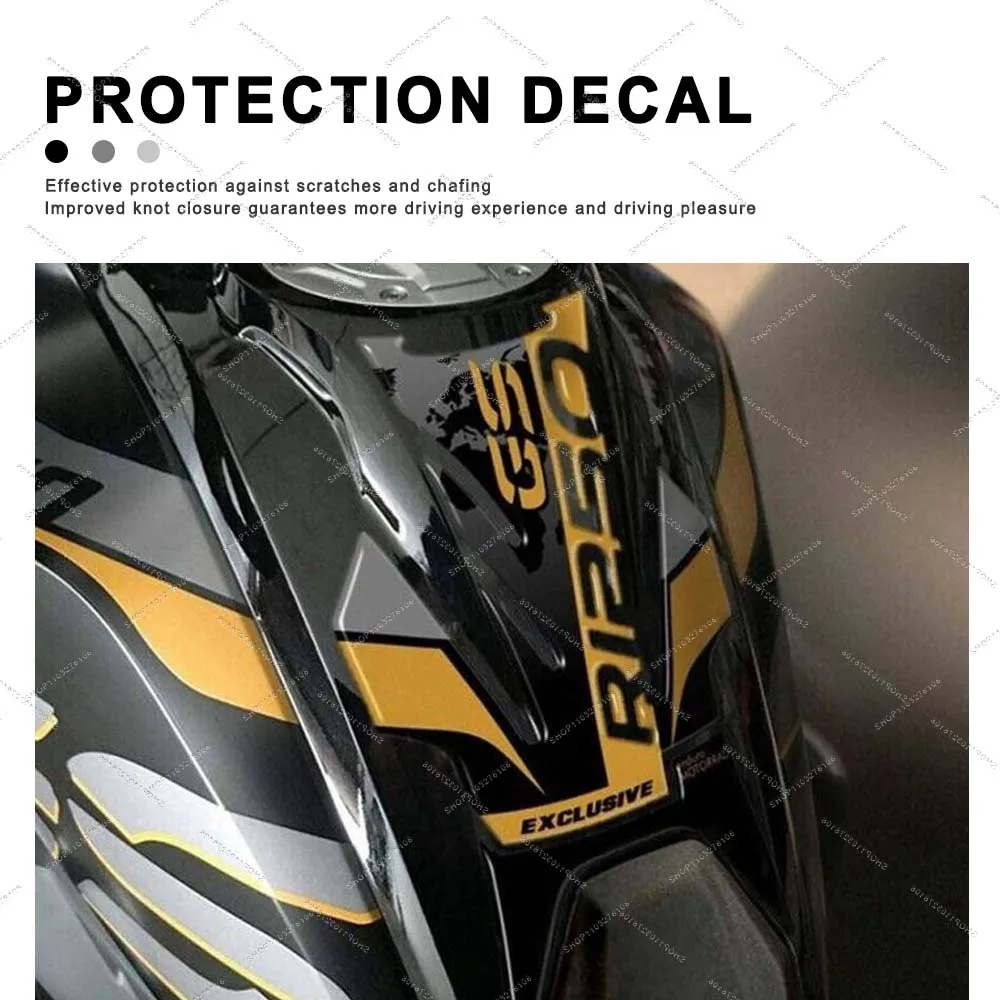 Motorcycle Accessories 3D Epoxy Resin Stickers Fuel Tank Pad Protective Kit Decal  Waterproof for BMW GS R1250 EXCLUSIVE