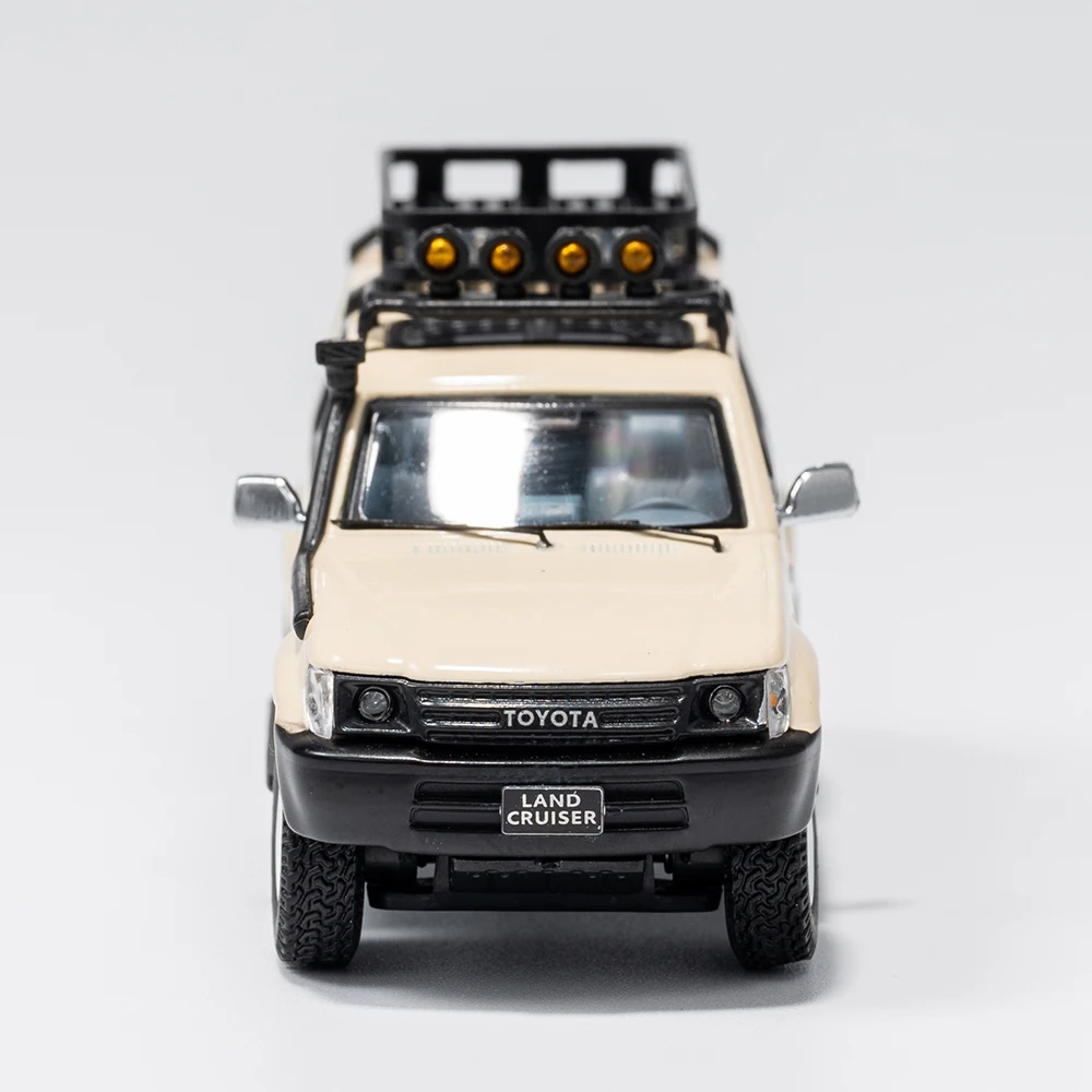GCD 1/64 Prado 90 Heavy Modified Diecast Car Model Beige LHD Alloy Vehicle with Display Box Collection Gift - view 5