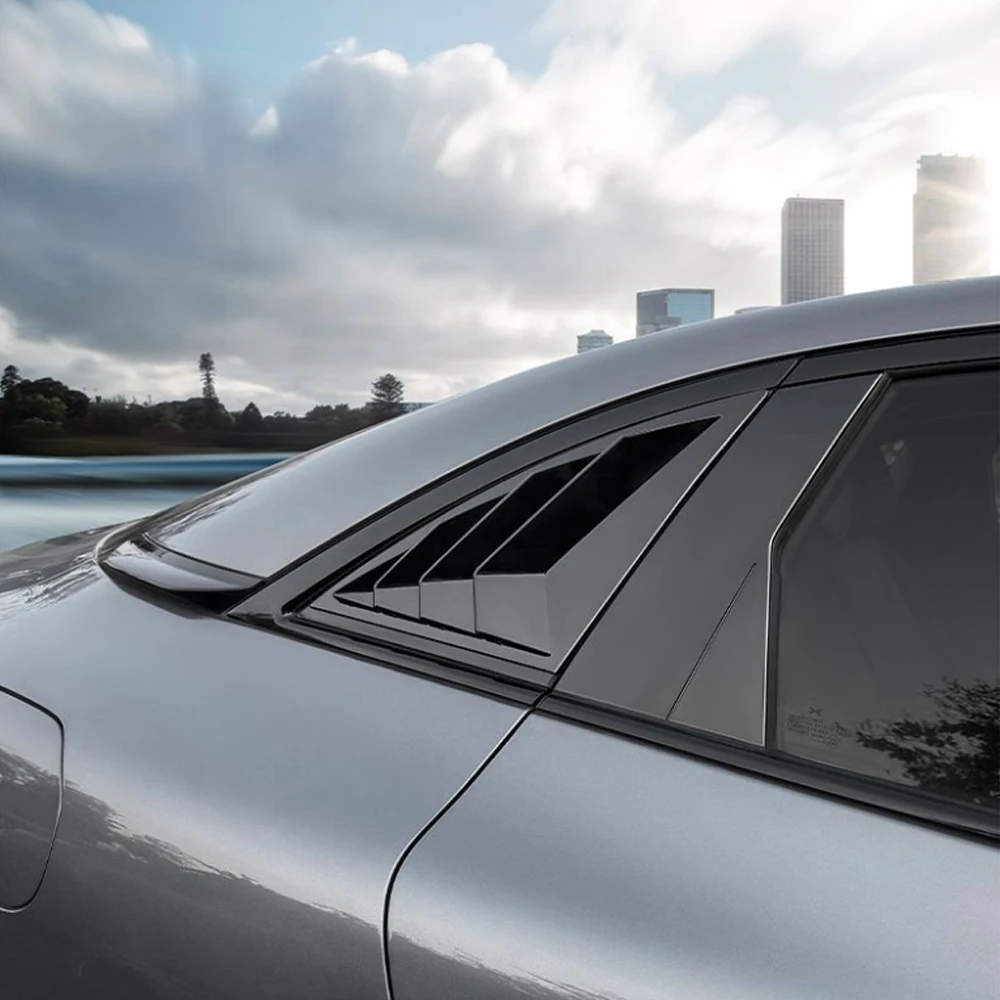 

Car Rear Window Windblade Decorative Patch Rear Window Decorative Strip Black Warrior Exterior Modification For Xpeng MONA M03 ﻿