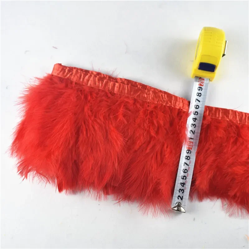 2 Meter Flauschige Marabu-Federborte 6-8 Zoll Truthahnfeder-Borte für Bastelarbeiten, Bänder, Kleidung, Hochzeitsdekoration – Detail 4