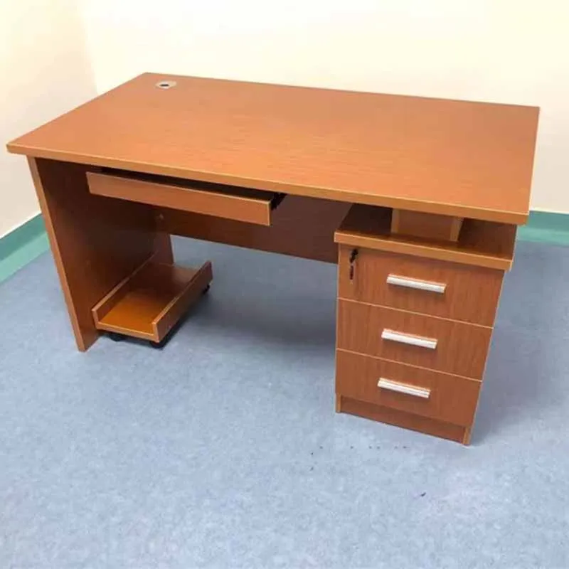 Luxury Wide Drawer Office Desk Brown Modern Studio Wooden Storage Computer Desks Reading Study Side Mesa De Escritorio Furniture