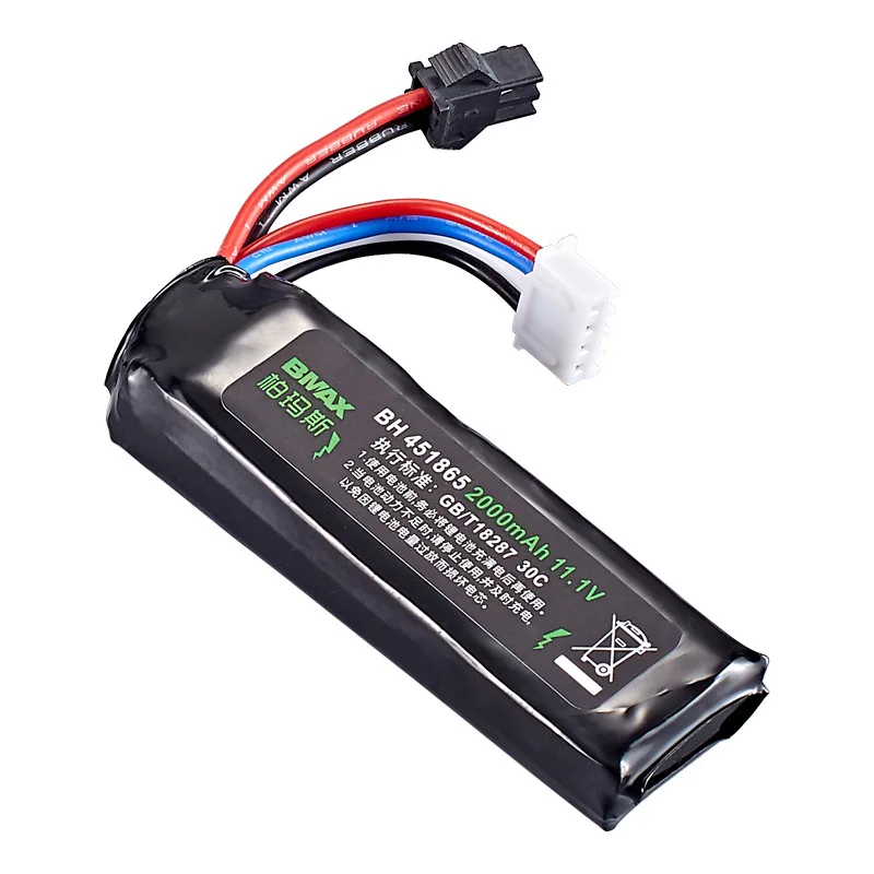 11.1V 2000mAh 30C Li-po battery for Electric Gel Blaster Water Toys Gun/Automatic Splatter Ball Rifle Paintball /Airso