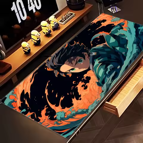 Demon Slayer Kimetsu No Yaiba XXL Mouse Pad Anime Keyboard Mouse Mat Large Kawaii Mousepad Desk Mat Gaming Accessories Mausepad