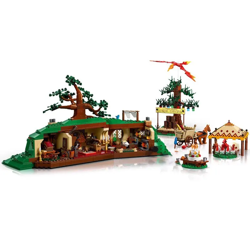 Nieuw product Ring Shire Hobbit Cave Bouwsteen Building DIY Model Kit voor kinderen Jongen Verjaardagscadeau 10354 Speelgoed