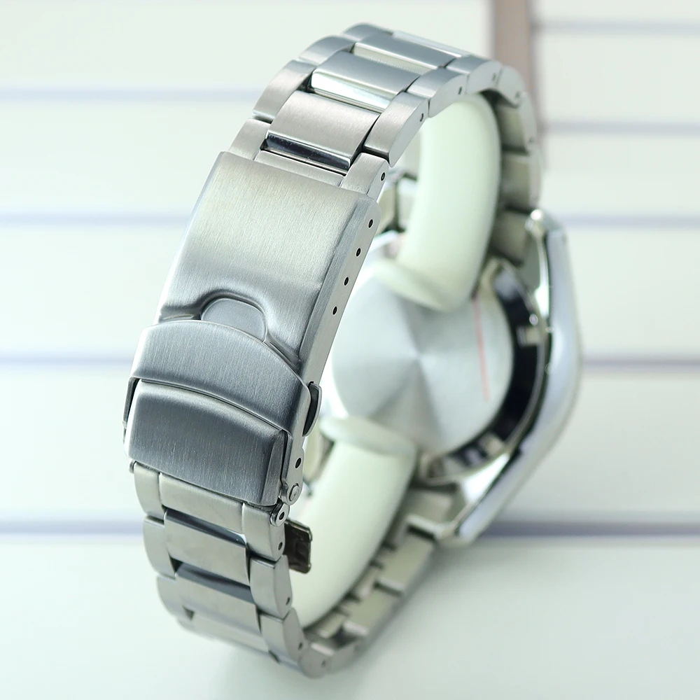 42mm Stainless Steel Watch Case Strap Set Sapphire Crystal For Seiko NH35 NH36 NH34NH38 4R36 Movement Modified Watch Accessories