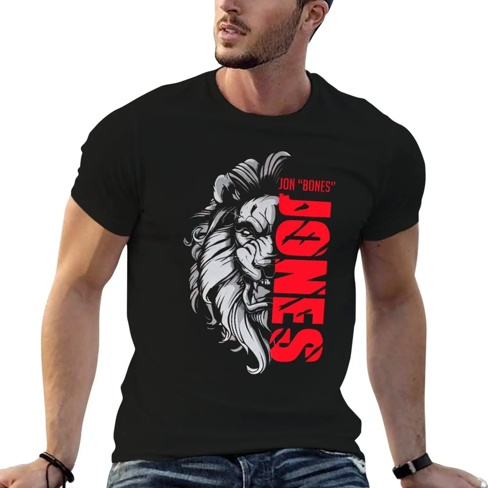 

Jon Bones Jones Fighter T-Shirt man t shirts for men man t shirt graphic t shirt man plain T-Shirt