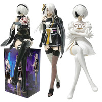 17-22CM NieR:Automata Yorha Type A2/2B Sexy Fox New white PVC Anime Action Figures Model Collection Anime Cartoon Model Toy Gift