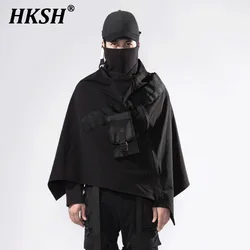 HKSH primavera autunno marea Punk Tactical Zipper Outdoor antivento scialle Techwear cappotto Trend Cape Chic Dark Windbreaker HK2276