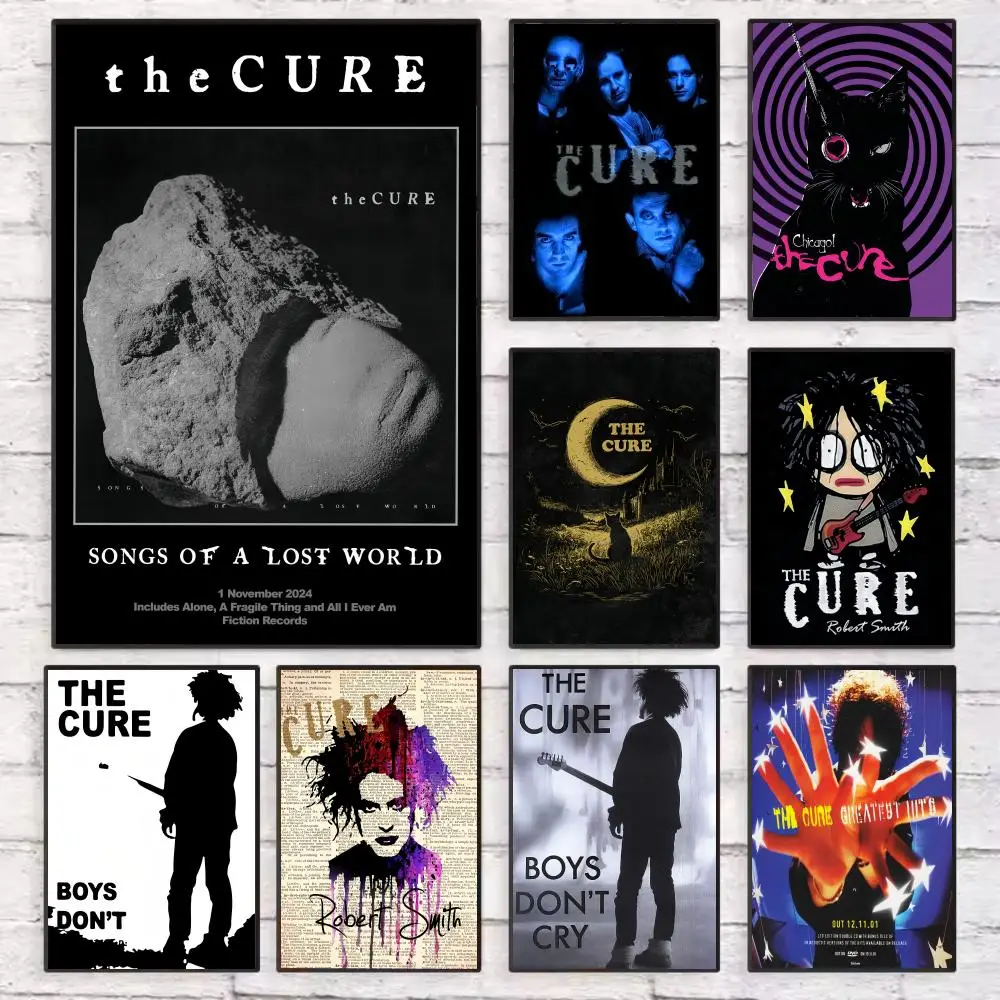 

Vintage The C-Cure Rock Poster Wall Art Sticky for Living Room Bedroom Office Hallway Bar Home Decor Gift Idea