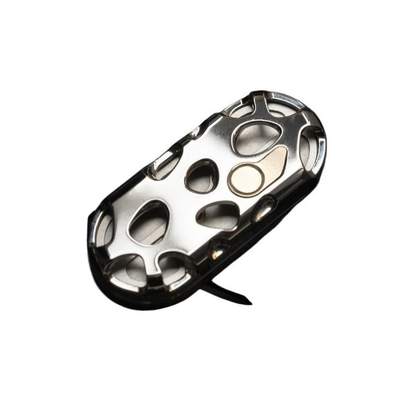 For Air Push Card Mechanical Pop Coin, Play with Decompression Toy Metal EDC
