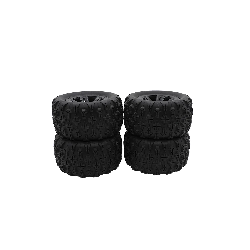 RC Car Tires 85mm Skidproof Rubber Wheel Tires for SCY 16101 16102 16103 Pro MJX Hyper Go 14210 16210 1/14 1/16 RC Monster Truck