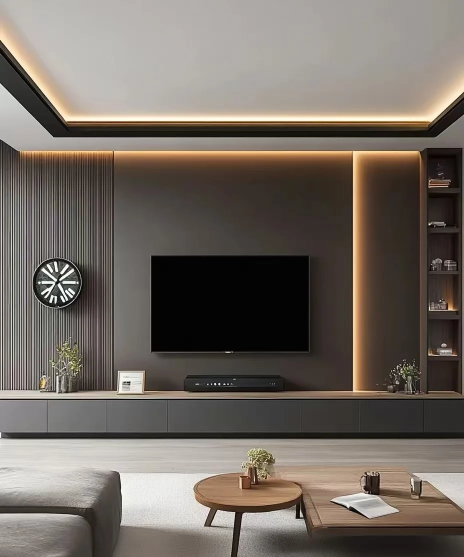 

STLF Modern White Wooden Console Desk Large Storage Entertainment Center TV Cabinet for Living Room Bedroom for Dining Hotel Use