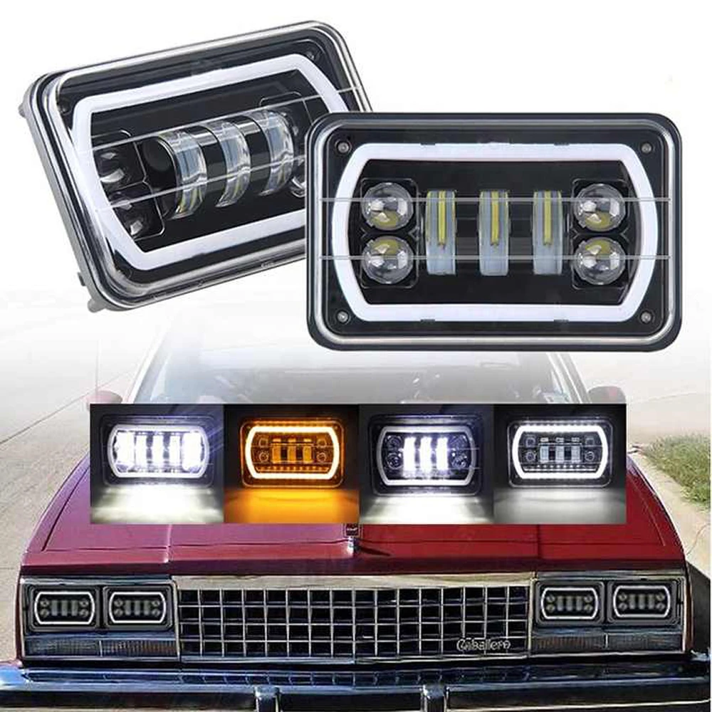 OVOVS грузовик водонепроницаемый 4x6 'высокий/ближний свет квадратный светодиод 2 шт. фара герметичный луч прямоугольная фара для Ford Probe 1993-1997 гг.