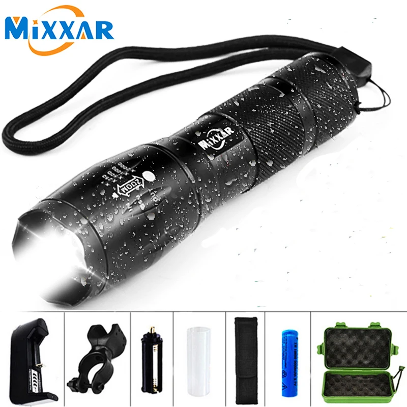 ZK30 14000 LM L2/V6 Bike/Cycling Light for Bike Front Led Bike Flashlight/Headlight Waterproof Rechargeable 18650