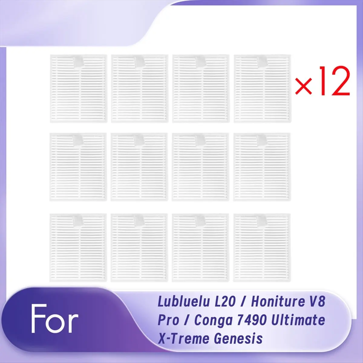 |Great Sell| 12Pcs Cleaner Filter for L20 / V8 Pro / 7490 Ultimate X-Treme Sweeping Robot Accessories