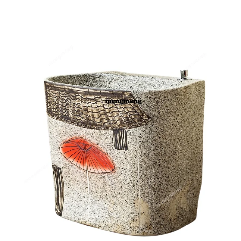 

Mop Pool Outdoor Art Ceramic Mop Pool Household Toilet Wash Basin