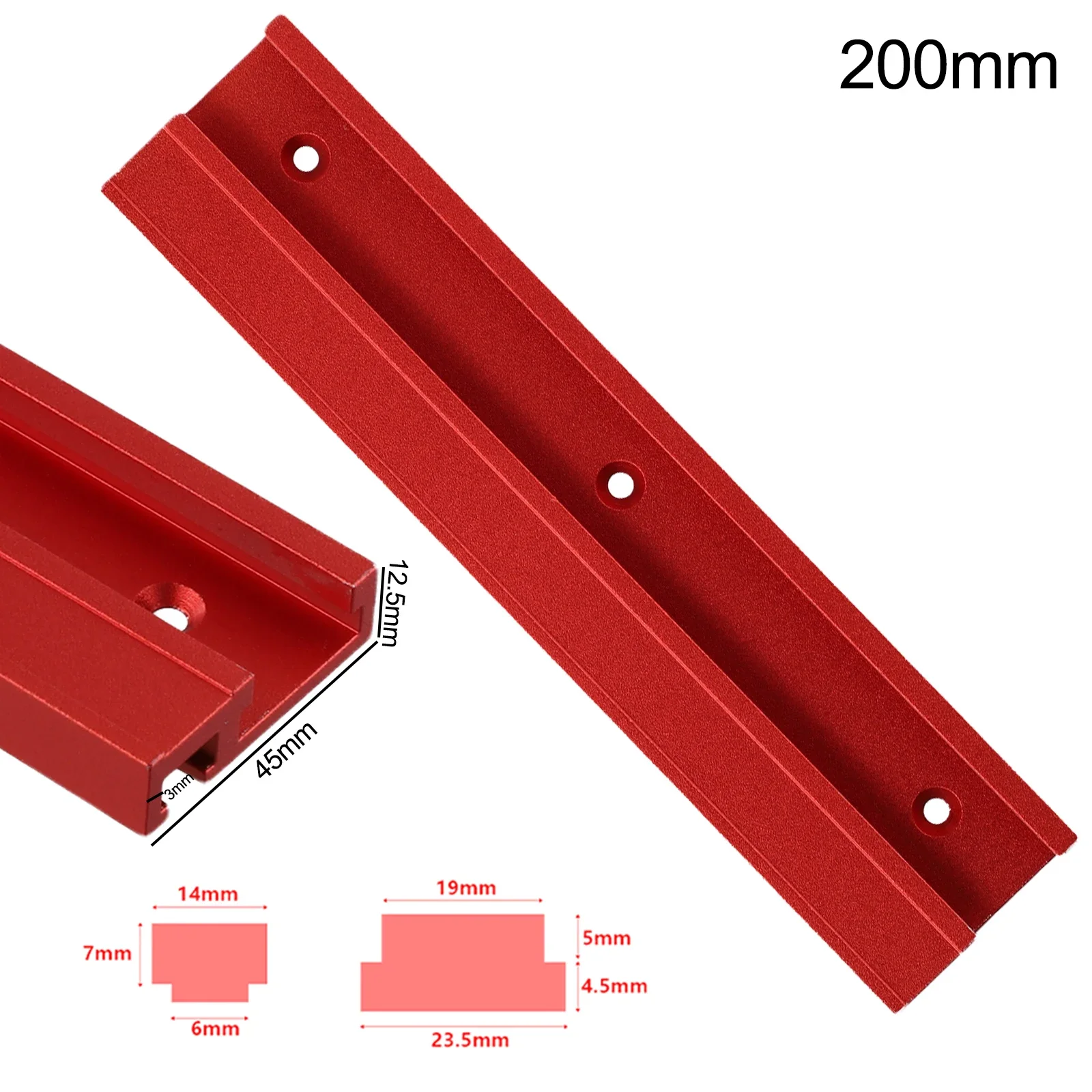 45 Type T-track T-slot Miter Track Jig Aluminium Alloy Miter Track Stop Woodworking DIY Tools For Table Saw Pusher Router Table