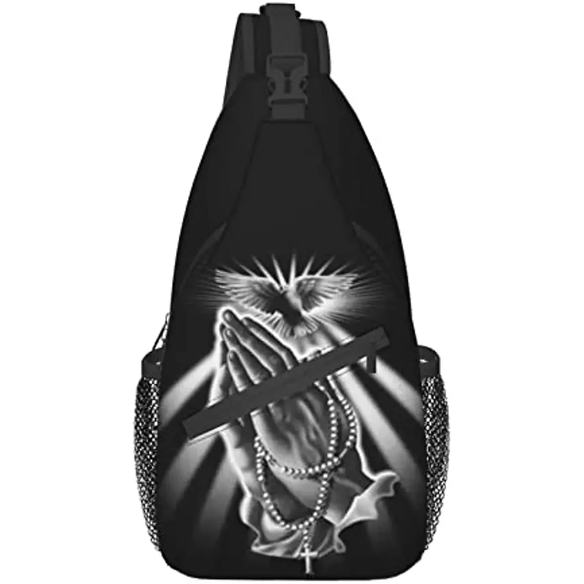 

Christian Jesus Sling Bag Crossbody Chest Daypack Fashion Jesus Cross Casual Backpack Shoulder Bags for Women Men One Size