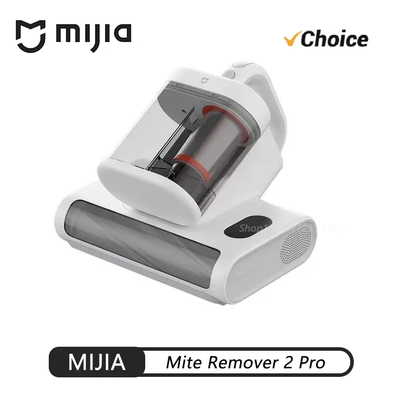 Aspirateur anti-acariens MIJIA 2 Pro avec double bac à poussière, stérilisation UV, aspirateur à main pour éliminer la poussière