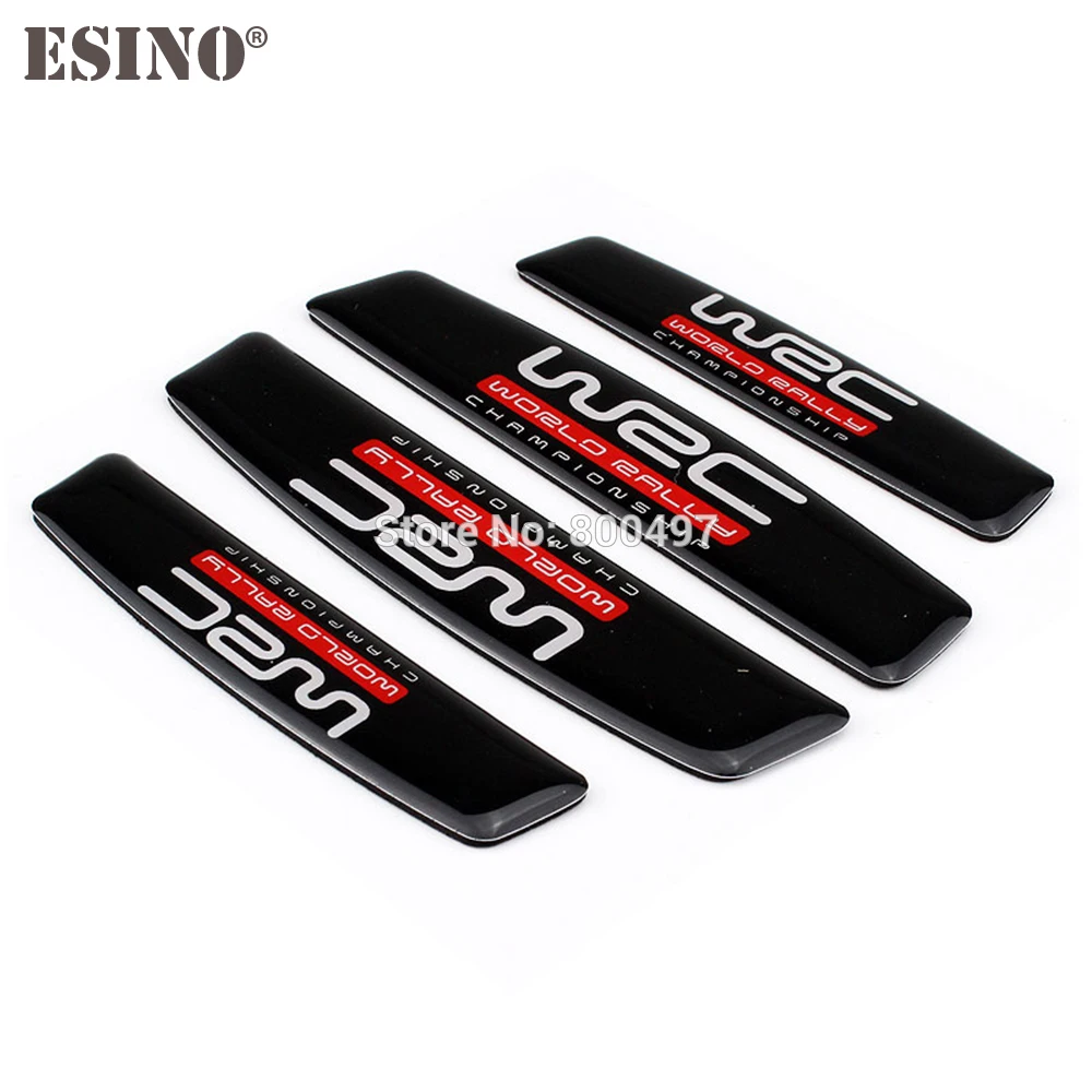 4 x Car Styling Door Edge Guard Protector Strips Anti-collision Anti-scratch Trim Door Edge Guard WRC Series Stickers