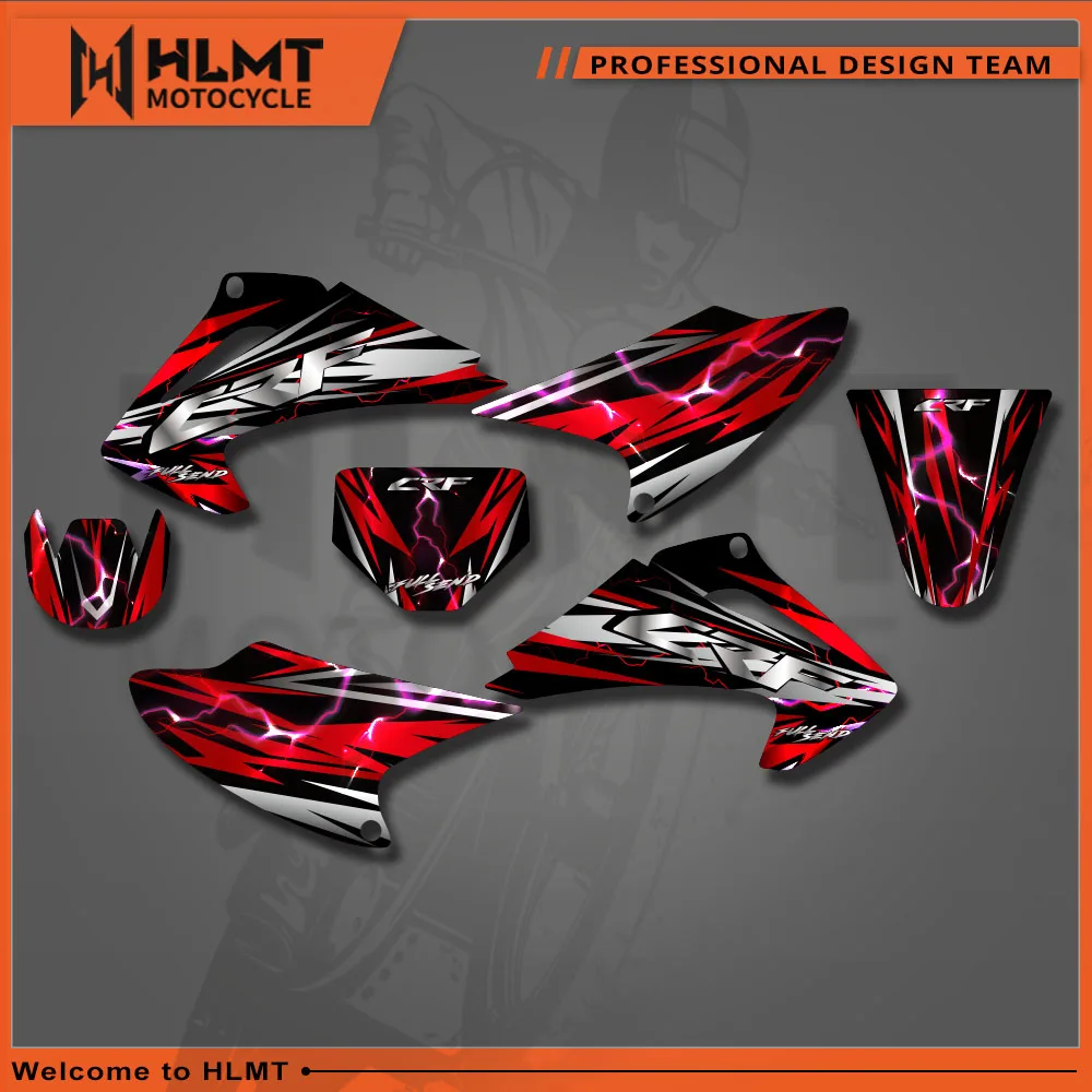 Kits de protectores de pegatinas gráficas de fondo de motocicleta para Honda CRF230 CRF150F CRF230F CRF 150F 230 2003-2007 personalizados