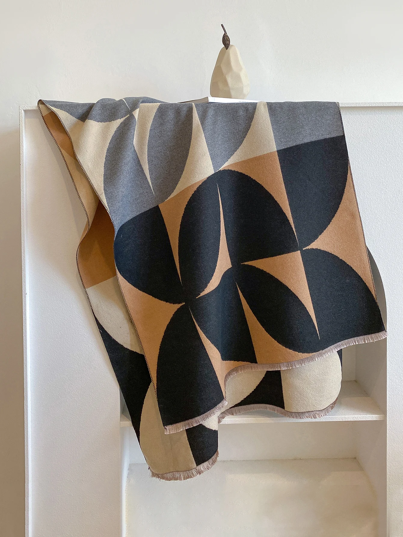 Luxus Kaschmir Plaid Schal Winter Frauen Pashmina Schals Warme Decke Wraps Weiblich Foulard Bandana Marke Dicke Schals Hijab – Detail 17