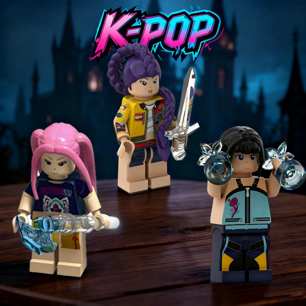 

Новый продукт KPop Охотники на демонов Строительные блоки Руми Сборная модель Кукла Строительные блоки Игрушки Детские развивающие игрушки