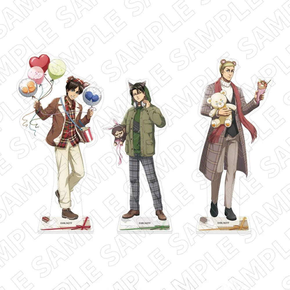 ゲームエルウィン・スミスエレン・イェーガーリーヴァ・アッカーマンアクリルスタンド人形アニメフィギュアモデルプレートコスプレおもちゃギフト用