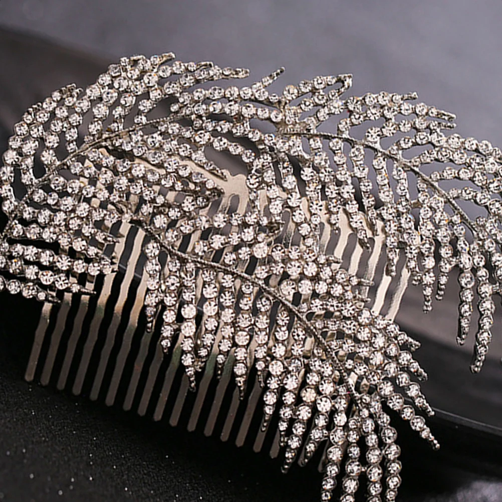 

Rhinestone Tiara Crystal Hair Comb Bridal Accessories Rhinestones Side Combs Bride