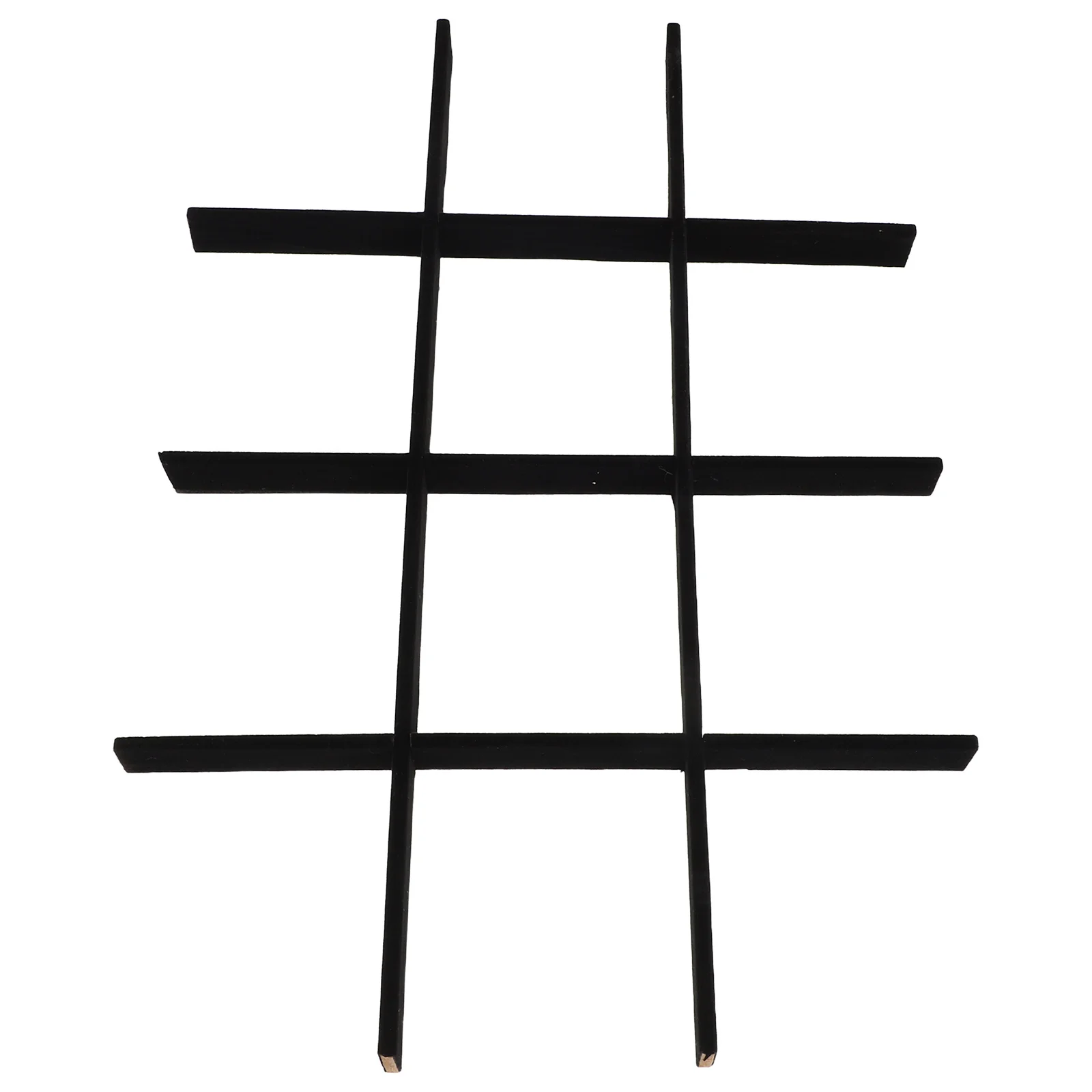 

5Pcs Jewelry Tray Divider Inserts Elegant Black Finish Drawer Organizer for Makeup Rings Necklaces Bracelets Protective Lining