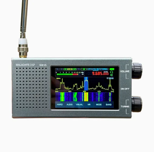 2024 New Malachite Dsp V5 Sdr Receiver 1.10d All-in-one Firmware Malahit Portable Sdr Radio Receiver 10khz~250mhz/400mhz~2ghz