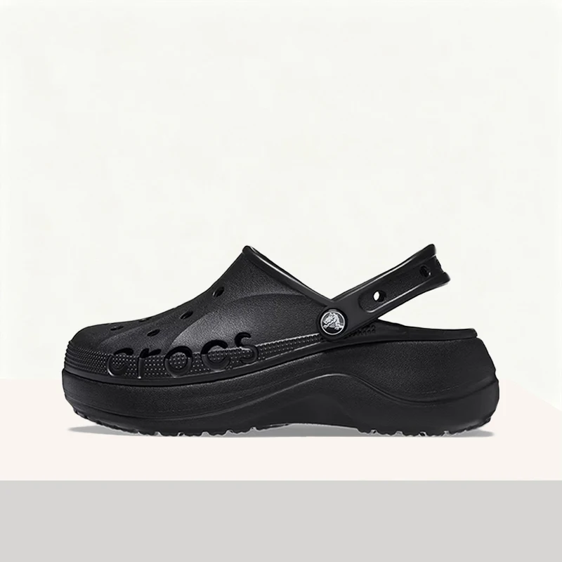 Crocs Baya Platform Clog: Waterproof, Lightweight, Thick-Soled Commuter and Beach Clogs for Women 208186-001