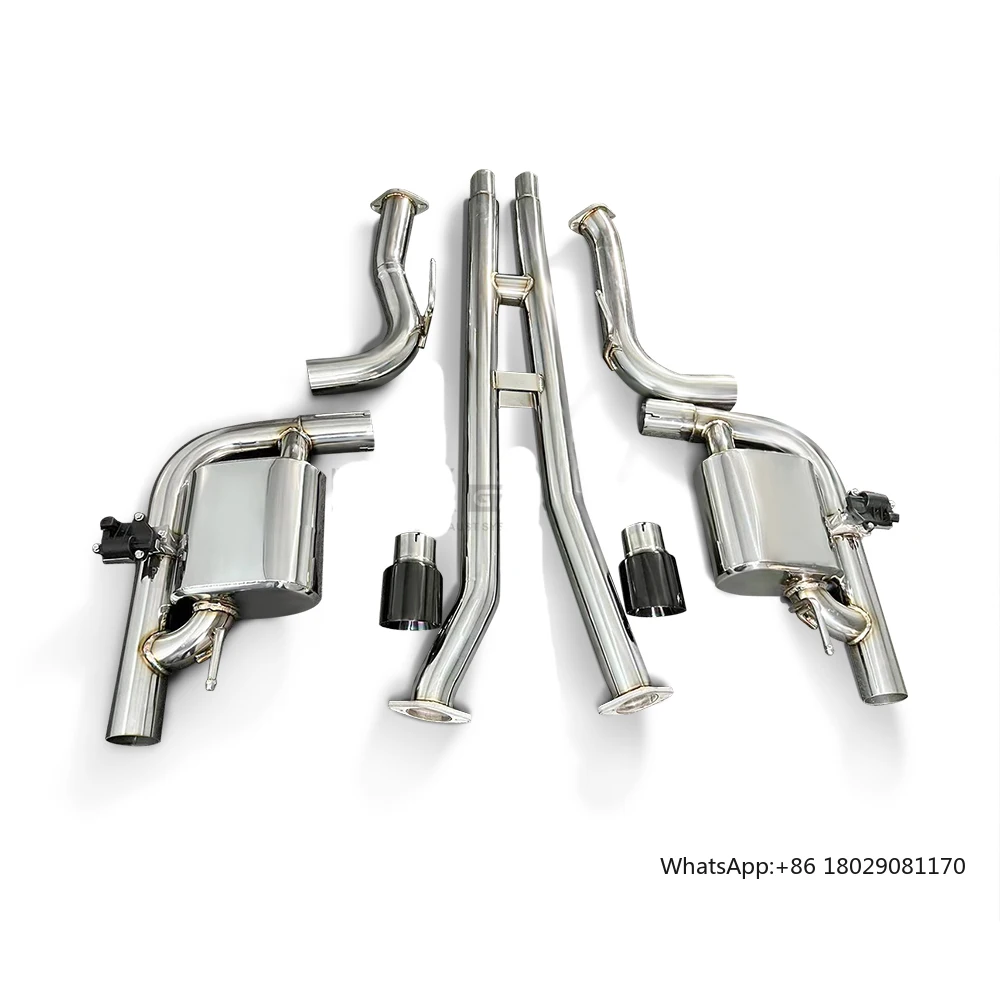 

304Stainless Steel Exhaust System Performance Catback For Ford Mustang Gt 5.0 Remote Control Tuning Valve Muffler Pipe