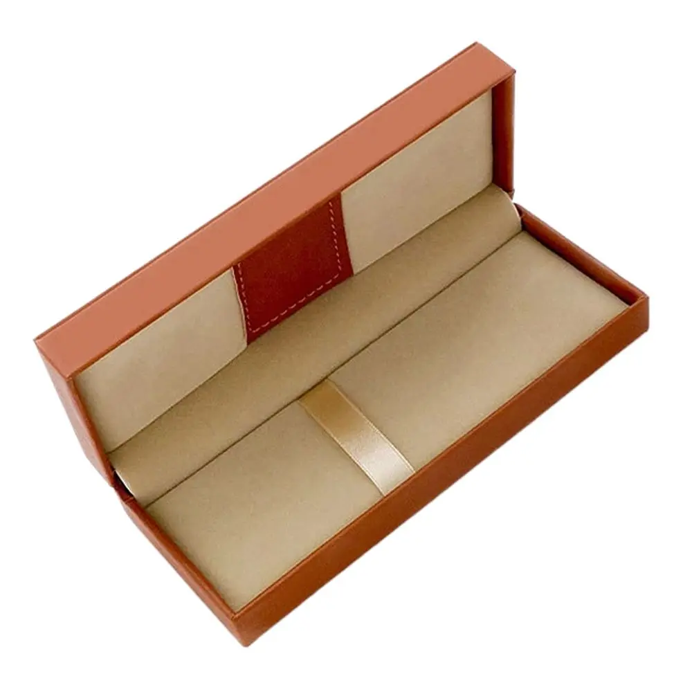 PU Material Fountain Pen Box Rectangular Packaging Gift Pen Box Writing Exquisite Luxury Pen Storage Box Office Accessories