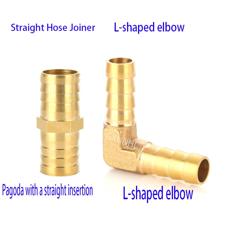 

Прямой соединитель шланга 6 мм, 8 мм, 10 мм, 12 мм, 14 мм, 16 мм, 19 мм, 25 мм, L-образный колено, латунный фитинг для шланга, соединительный адаптер
