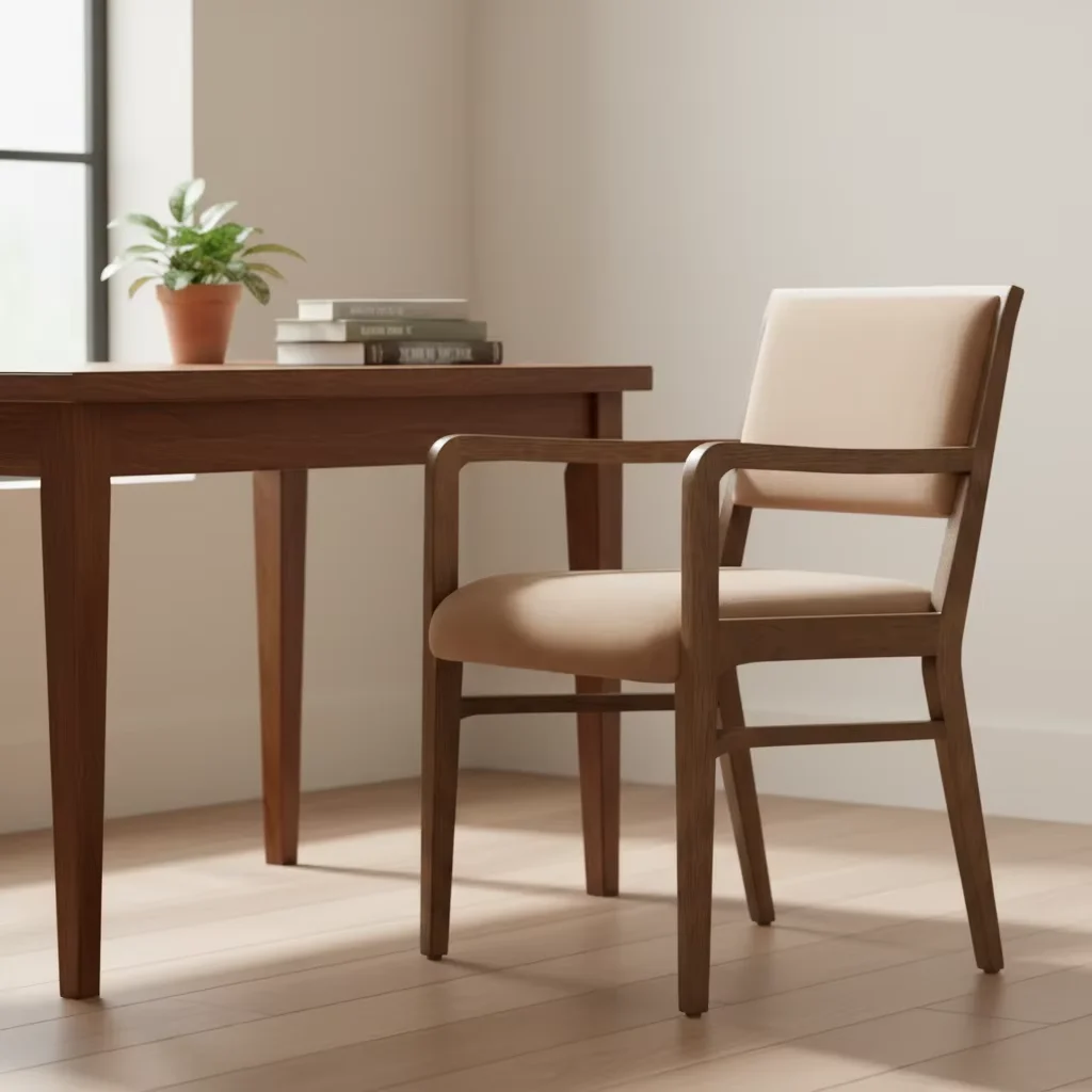 

#Dining Room Chair Home Luxury Fabric Armchair Hotel Restaurant Chair