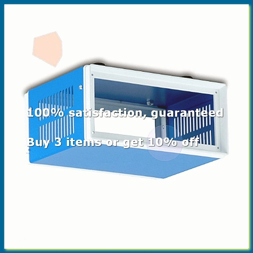 Junction Box Metal Rectangle Electronic Project Case DIY Preventive Box Power Enclosure Blue-A62I