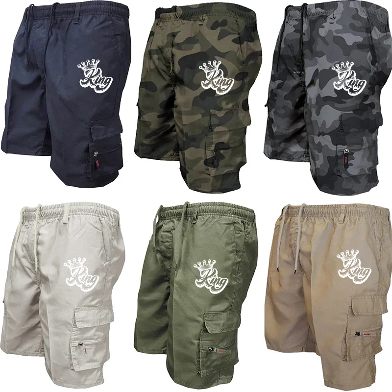 

Мужские тактические шорты-карго, модные карманные военные шорты для бега, летние повседневные спортивные мужские камуфляжные рабочие шорты для пешего туризма