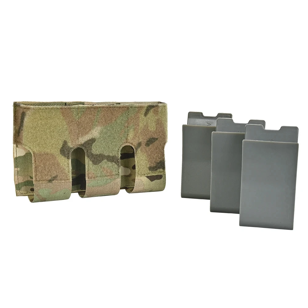 Tactical Hunting Special Triple-Layer 5.56 Magazine Pouch with Integrated Retention Strap for Rapid Access to M4A1, M16, and